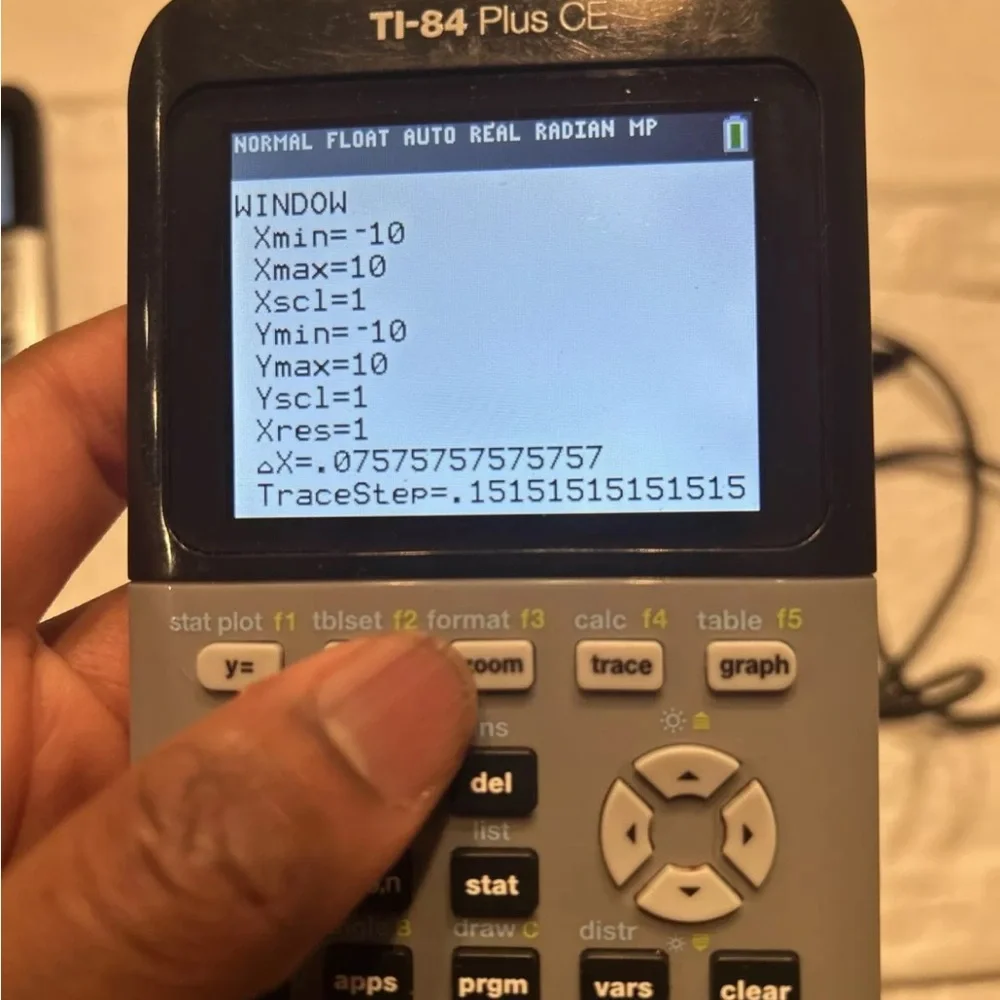 Texas Instruments TI-84 Plus CE Gray Graphing Calculator Tested W Case Cable - Picture 6 of 8